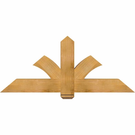 Ekena Millwork Redmond Rough Sawn Timber Gable Bracket, Western Red Cedar, 60"W x 25"H x 6"D x 6"F, 10/12 Pitch GBW060X25X0606RED00RWR